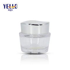 Round Clear Cosmetic Jars 50g For Skin Care / Plastic Cream Containers