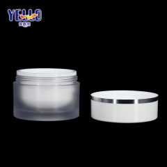 PS Frosted Plastic Cosmetic Jars , Custom Color Cosmetic Cream Jars