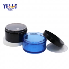 Round Shape Cosmetic Cream Jar Thick PET Plastic Material 25g 50g 80g