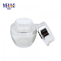 20g 50g Glass Cosmetic Cream Jar Customized Color Label Printing