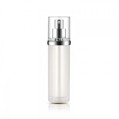 Empty Acrylic Lotion Bottle With Silver Plating Pump 30ml 40ml 50ml