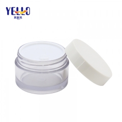 PET Plastic Cream Jar For Cosmetic Silk Printing Customize Color