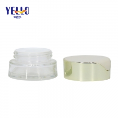 Luxury Clear / Opaque Cosmetic Cream Jar Anti Bacterial Glass Material