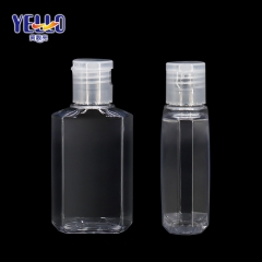 60ml Clear Plastic Hand Sanitizer Gel Bottle With Flip Top Cap Tasteless