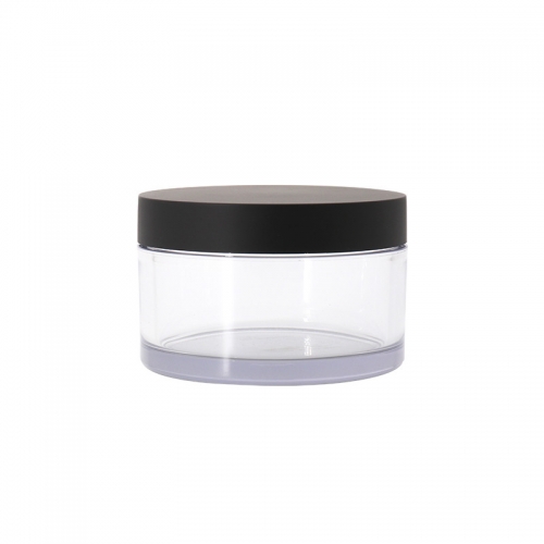 Clear Cream Jars For Cosmetic , PET Plastic 3 Oz Cosmetic Jars