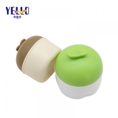 Cute Fruit Shape Cosmetic Cream Jar 30g 50g PP Plastic For Baby Cream