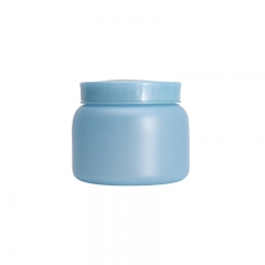 Hair Mask Plastic Cosmetic Jars , Light Blue Cosmetic Cream Container