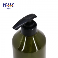 Clear Green Plastic Shampoo Bottle , 500ml Hand Sanitizer Lotion Bottle