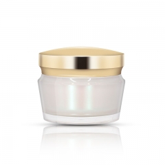 Pearl White Luxury Cosmetic Jars , 30g 50g 100g Acrylic Jars For Cream