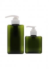 Personal Care PETG Empty Shampoo Bottles Square Shape Screen Printing