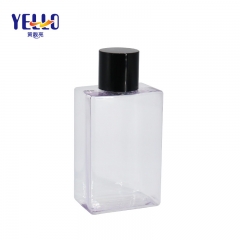 Clear Square Empty Shampoo And Conditioner Bottles With Screw Cap 150ml 200ml