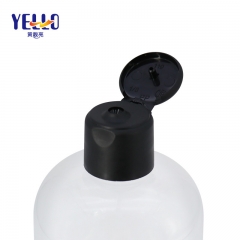 Round PET Plastic Pump Dispenser Bottle 250ml 460ml 500ml With Screw Cap