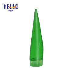 Unique Shape PETG Empty Shampoo Bottles 250ml Green Color With Flip Cap