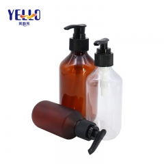 Transparent PET Empty Shampoo Bottles , Hotel Shower Empty Hand Wash Plastic Bottles