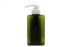 Personal Care PETG Empty Shampoo Bottles Square Shape Screen Printing