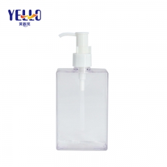 Safe Empty Shampoo Bottles , Clear Hand Wash Bottle 300ml With Pump