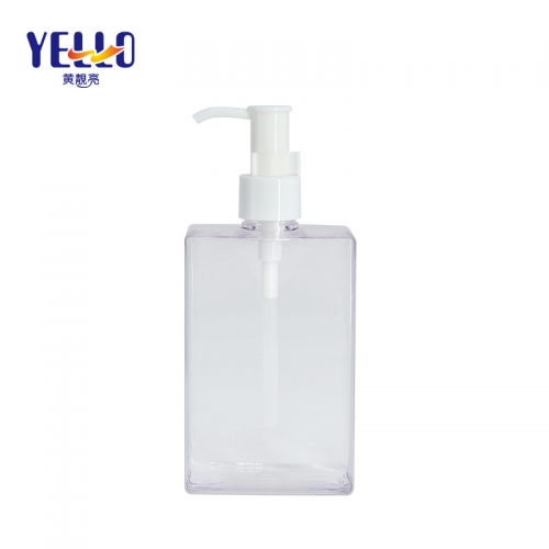 Safe Empty Shampoo Bottles , Clear Hand Wash Bottle 300ml With Pump