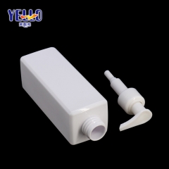 250ml White Square Empty Shampoo Bottles , Hair Shower Gel Plastic Bottle