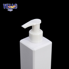 250ml White Square Empty Shampoo Bottles , Hair Shower Gel Plastic Bottle