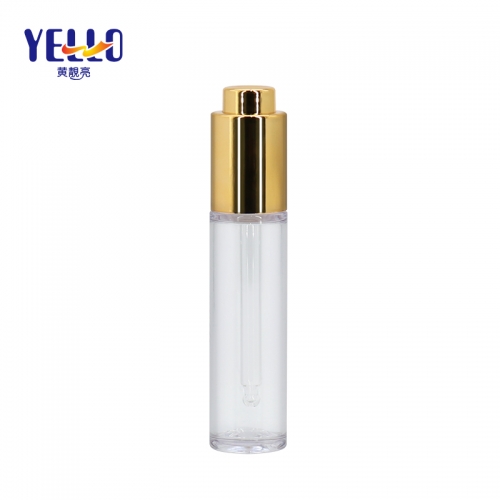 Cylinder Clear 25ml Press Button Plastic Dropper Bottles