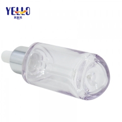 Triangle Clear PETG Skincare Dropper Bottles 50ml