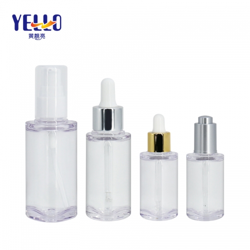 Triangle Clear PETG Skincare Dropper Bottles 50ml