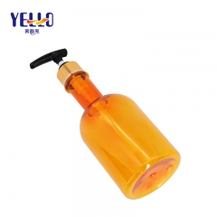 Long Neck Whiskey Bottles , Round Shampoo Bottle with Dispenser Pump