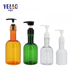 Long Neck Whiskey Bottles , Round Shampoo Bottle with Dispenser Pump