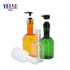 Long Neck Whiskey Bottles , Round Shampoo Bottle with Dispenser Pump