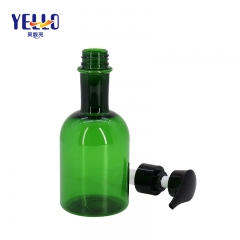 Long Neck Whiskey Bottles , Round Shampoo Bottle with Dispenser Pump