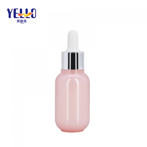 Cute Pink Dropper Bottles , Emplty Serum Bottle with Dropper 25ml