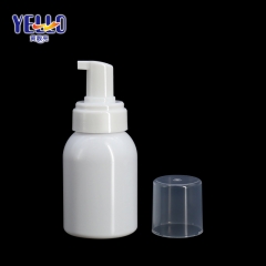 White PET Foam soap Bottles , Round Plastic Foaming Bottles Wholesale