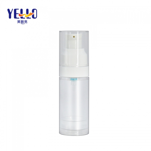 20ml Refillable Airless Pump Bottle / Clear Eye Cream Bottle Wholesale