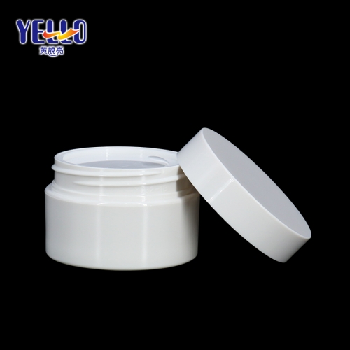 1oz 30g White Face Cream Jars Wholesale , Small PET Cosmetic Containers For Creams