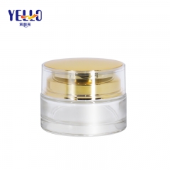 50g Face Cream Cosmetic Containers / Luxury Glass Cosmetic Jars For Cream