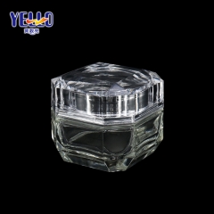 30 g 50 g Empty Glass Transparent Jars , Cosmetic Cream Glass Jar