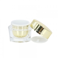 Mini PMMA Cosmetic Jars for Cream , 15ml Empty Eye Cream Jar Packaging