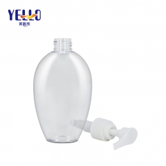 Fancy Clear Body Lotion Bottle 200ml with Dispenser Pump , Empty Shampoo Shower Holders