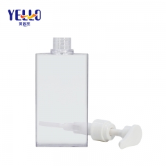 Clear Square Empty Lotion Bottles 200ml 300ml 500ml / PETG Clear Shampoo Shower Bottle