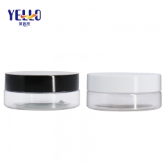 1.7oz 50g Black PET Face Cream Jar , Plastic Facial Mask Jar Pots for Cosmetics