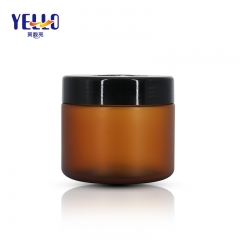 Frosting Amber Color Hair Mask Jars 8oz / 250 ML PETG Body Cream Bottle Jar