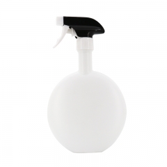 White Refillable Plastic Spray Bottle Round Bottle Body For Gardening