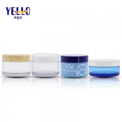 High Quality Thick PET Empty Cream Jars / Plastic Cosmetics Jar For Cream 50gm 120ml