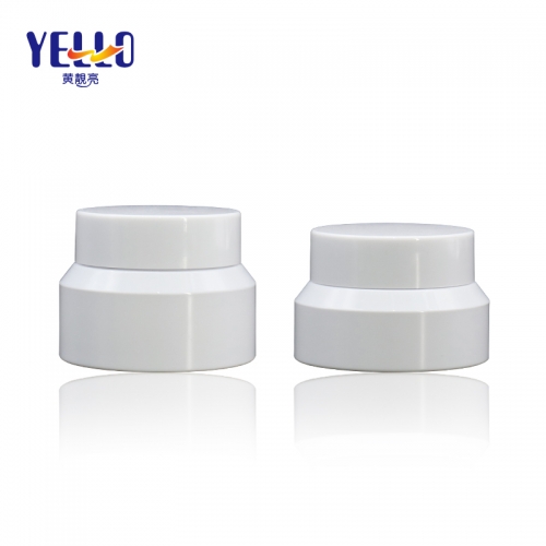 20g 20ml Empty White Cream Jars / Small Double Wall PET Eye Ccosmetic Cream Jar Container