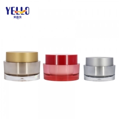 Acrylic Cosmetic Cream Jar 30g 50g Round Shape Various Color