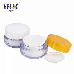 25g New Transparent Empty Acrylic Cream Jars , Small Size PMMA Lotion Container For Cream