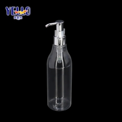 Personal Care 10oz Tranparent Plastic Shampoo Bottles With Dispenser Pump