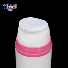 50ml White Plastic PP Airless Bottle for Foundation Make Up , Sunscreen Lotion Bottles