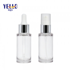 15ml 25ml Cosmetic Bottles With Dropper / Skincare Serum Face Oil Dropper Bottles