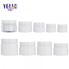 50g 100g Empty Plastic Body Lotion Jars Face Mask Containers , PET Double Wall Jar
